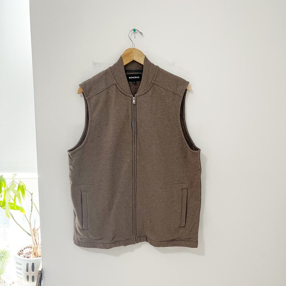 Bonobos Men's Brown Knit Vest Size Medium